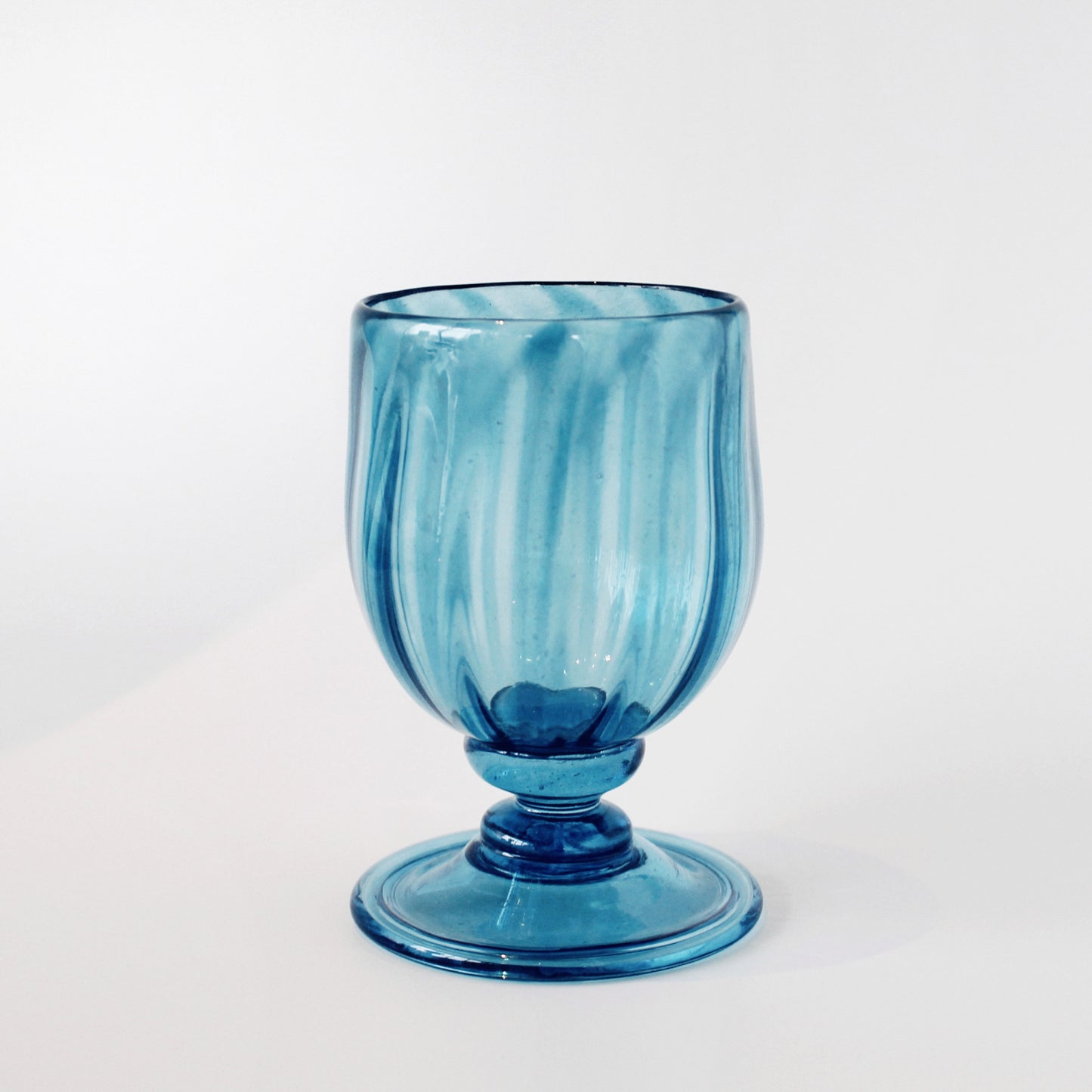 Krul Glass | Blue Goblet