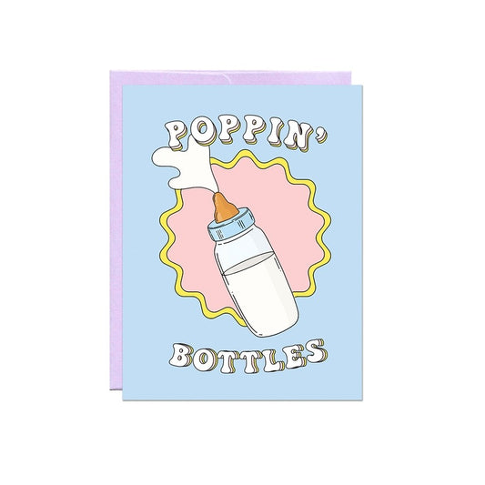 Poppin' Bottles Baby Card