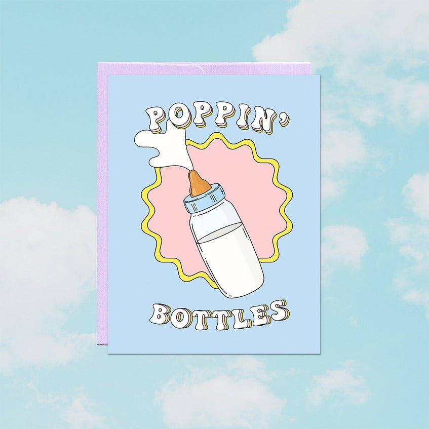 Poppin' Bottles Baby Card