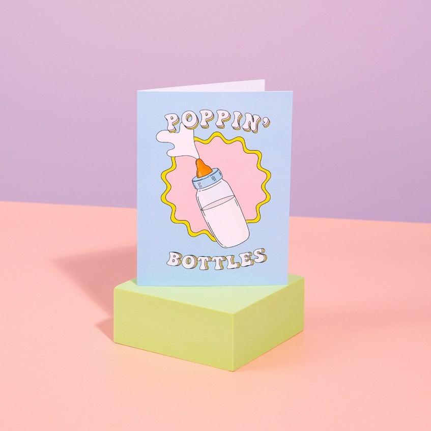 Poppin' Bottles Baby Card