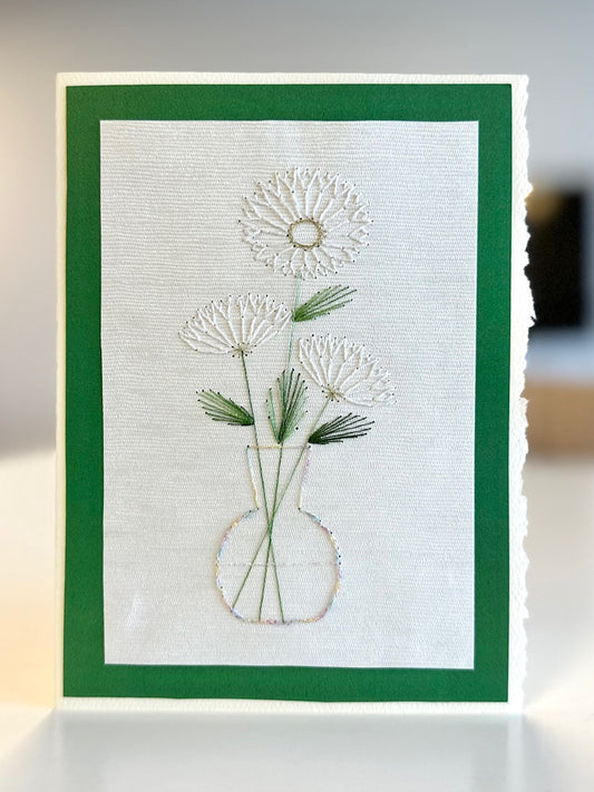 Daisies in a Vase Card