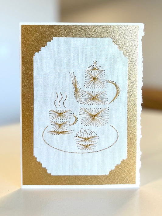 Tea Set with Sugar Bowl Card