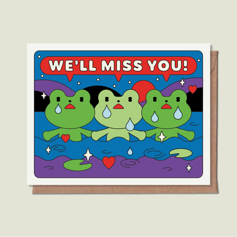 We'll Miss You Greeting Card