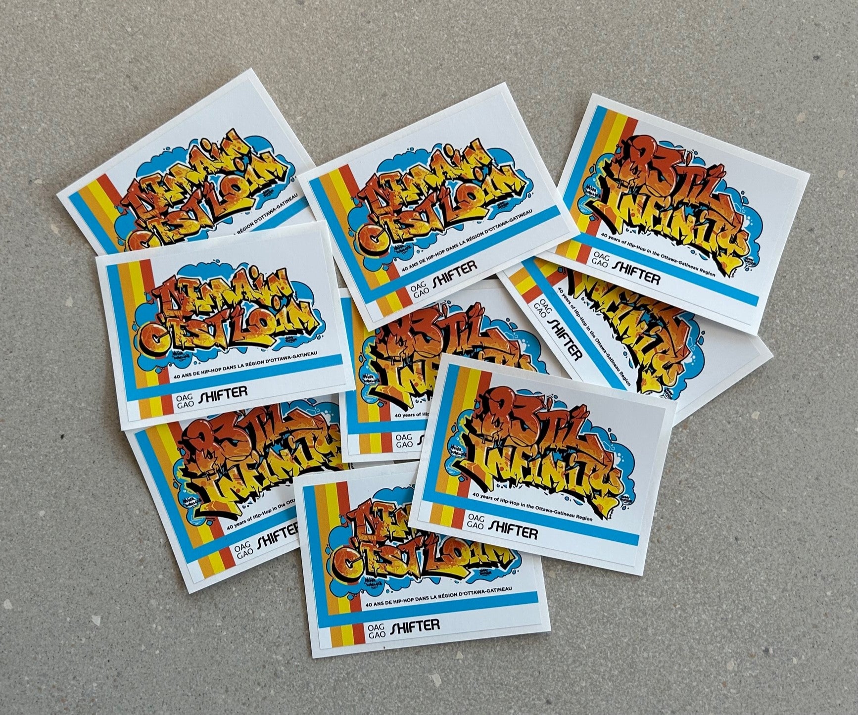 83 'Til Infinity stickers – boutique OAG Shop