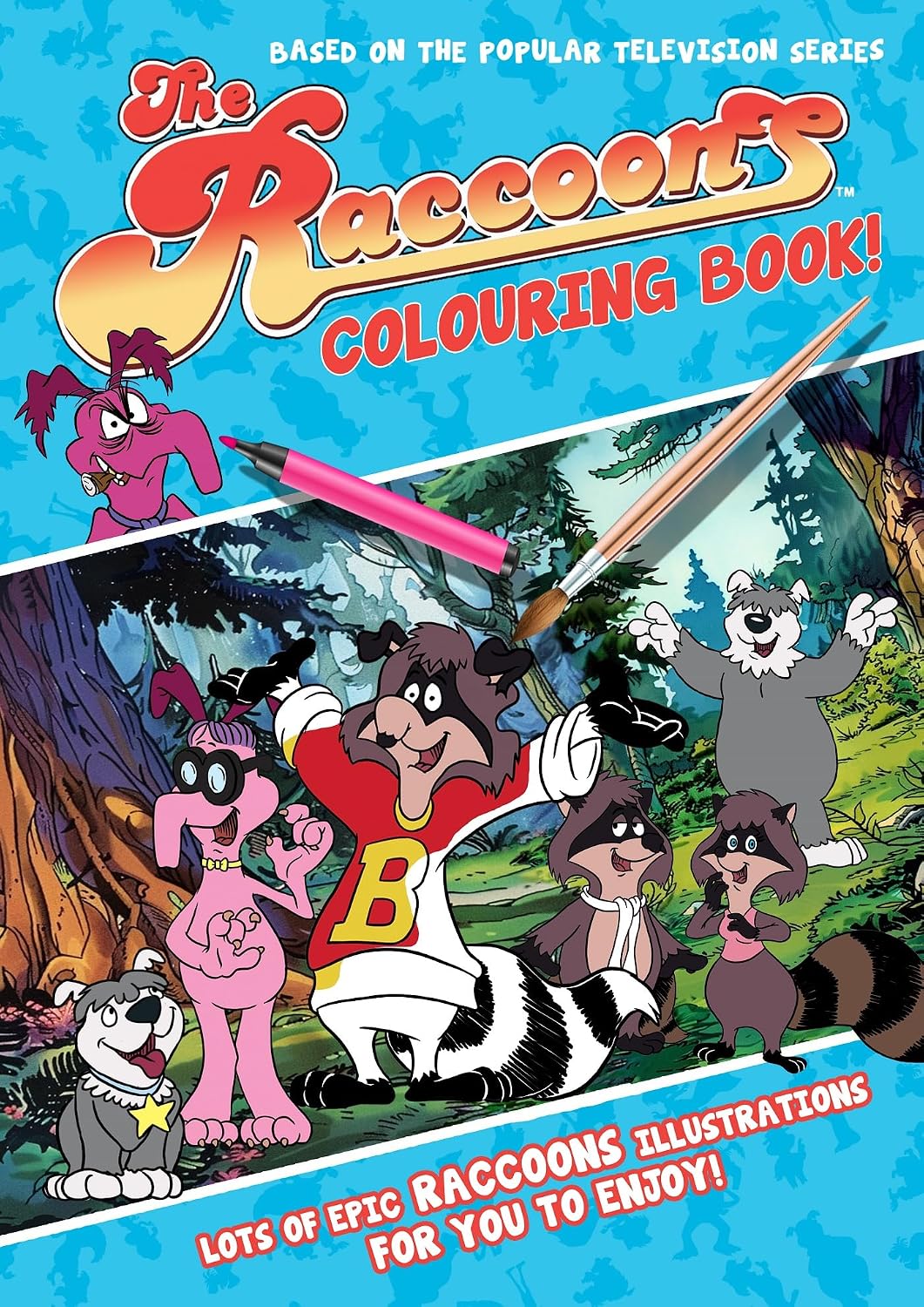 Livre de coloriage de l'émission The Raccoons
