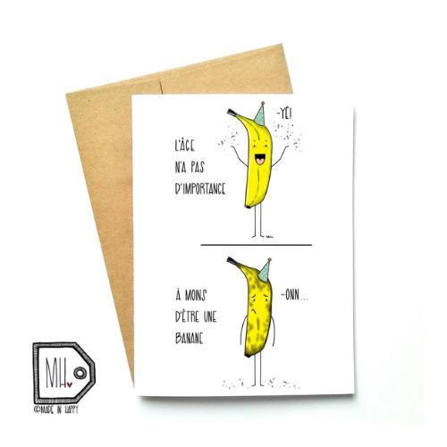 Made in Happy - Carte Banane (Français)