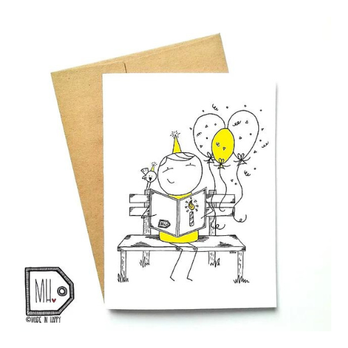 Made in Happy - Banc et ballons Card