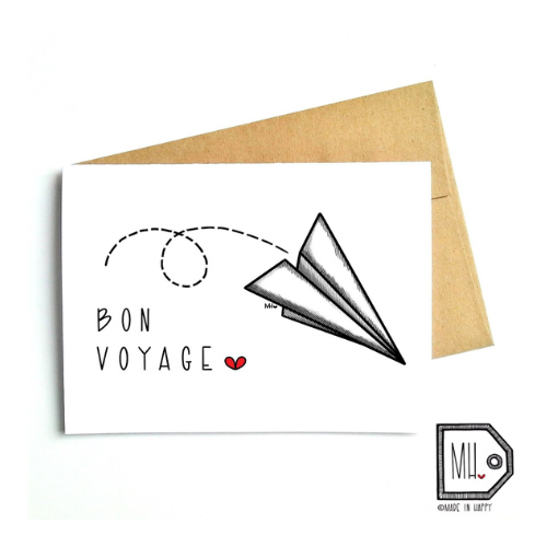 Made in Happy - Bon Voyage Card