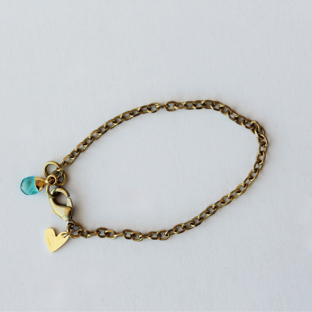 Brass Charm Bracelet