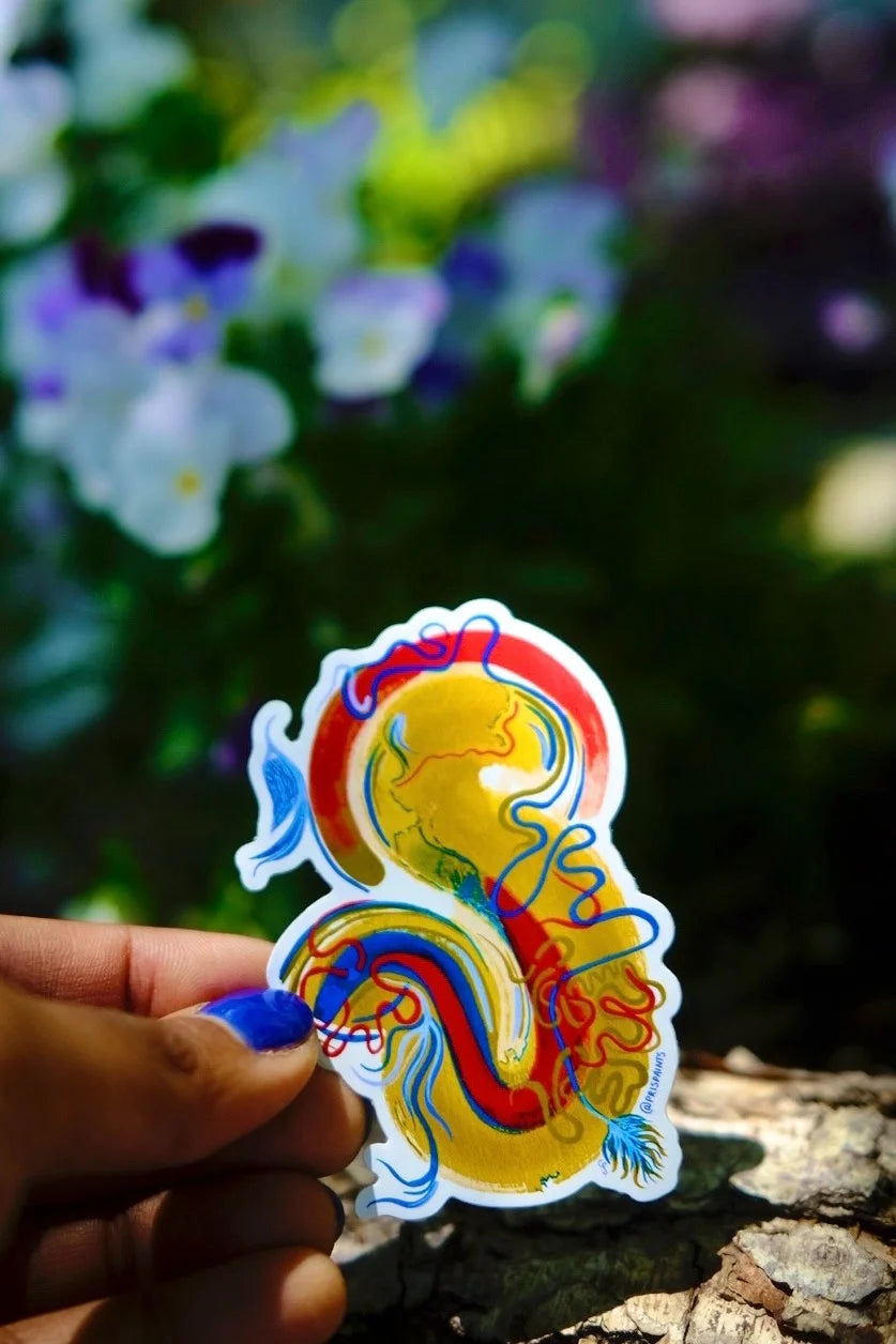 yellow eel - sticker