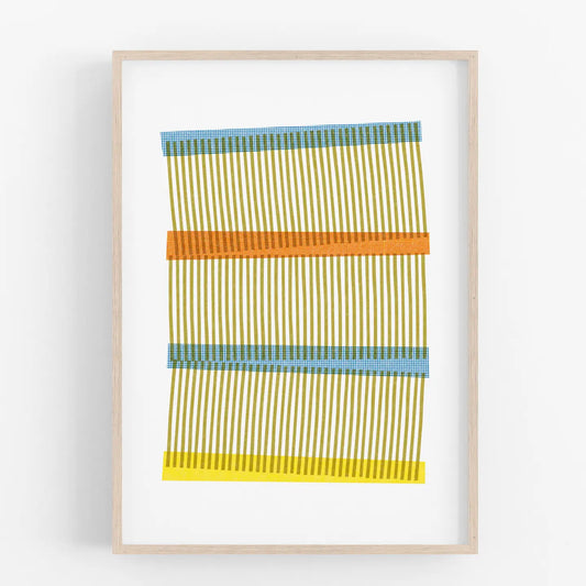Twist • Modern Risograph Print