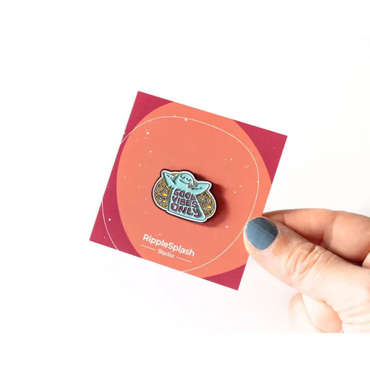 Good Vibes Only Enamel Pin