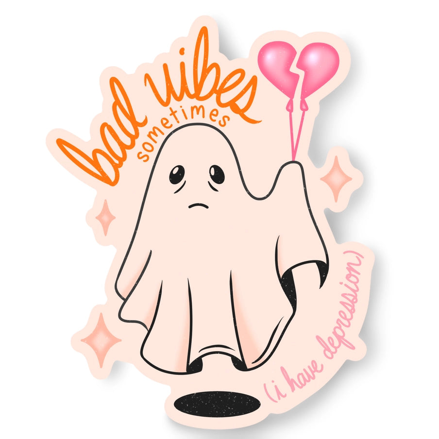 Autocollant Bad Vibes Sometimes