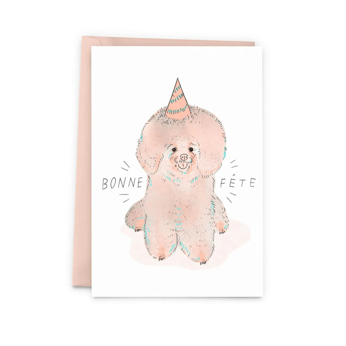 Happy Birthday Bichon Card (Anglais)