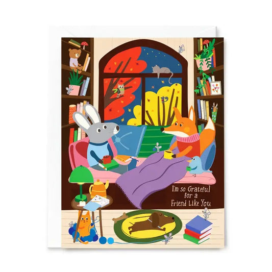I'm So Grateful Book Nook Greeting Card