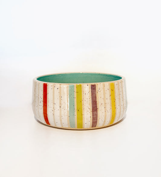 Bright Stripes Bowl
