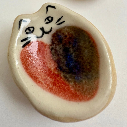 Handmade Cermic Cat Worry Stone