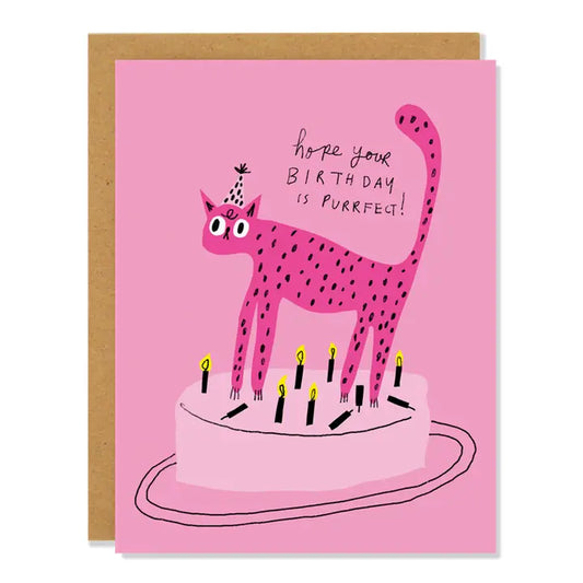 Purrfect Birthday - Birthday Card