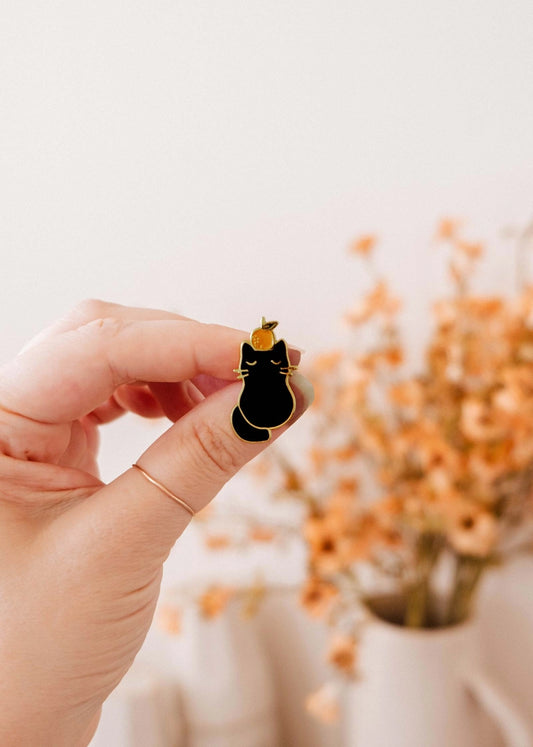 Clementine Cat Enamel Pin