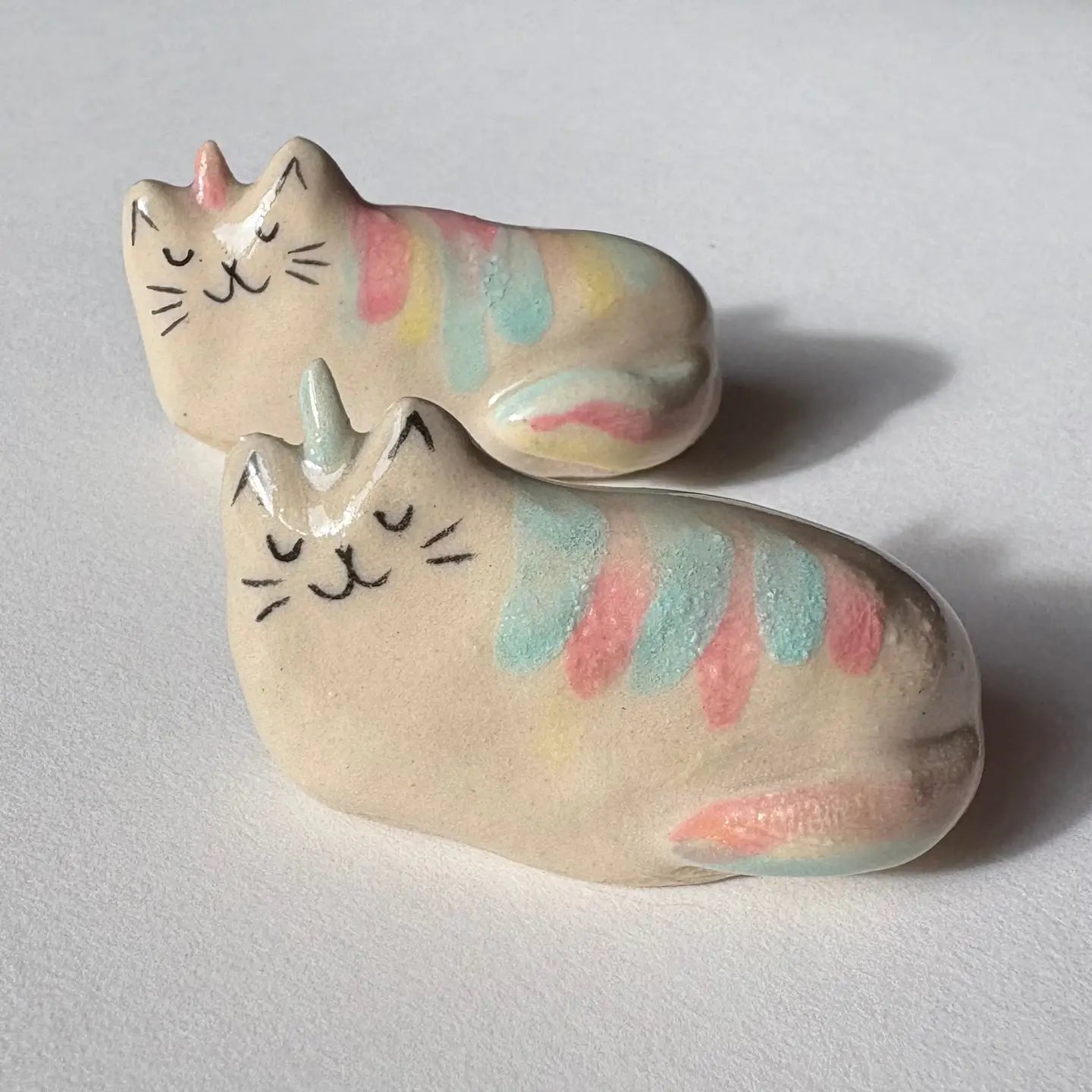 Small Ceramic Cat Unicorn - Assorted