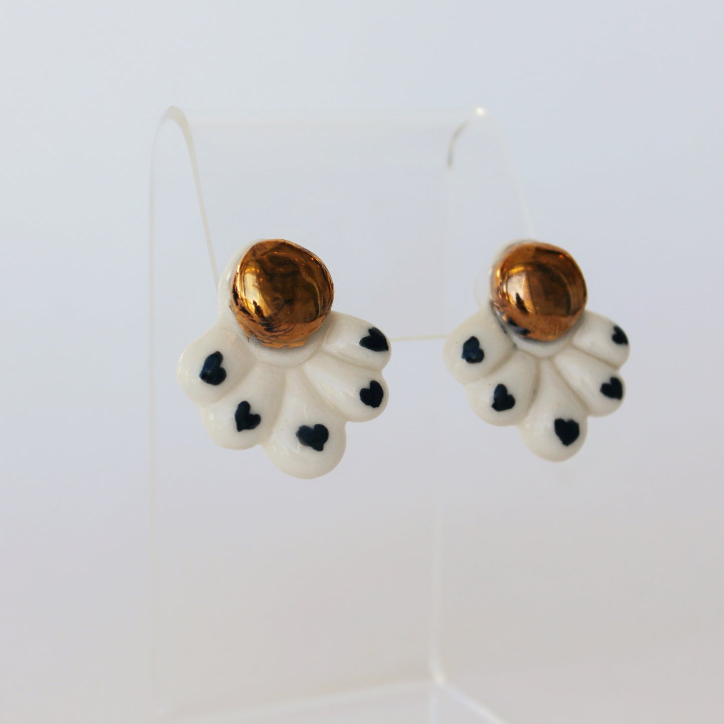 Heart + Clover Stud Earrings