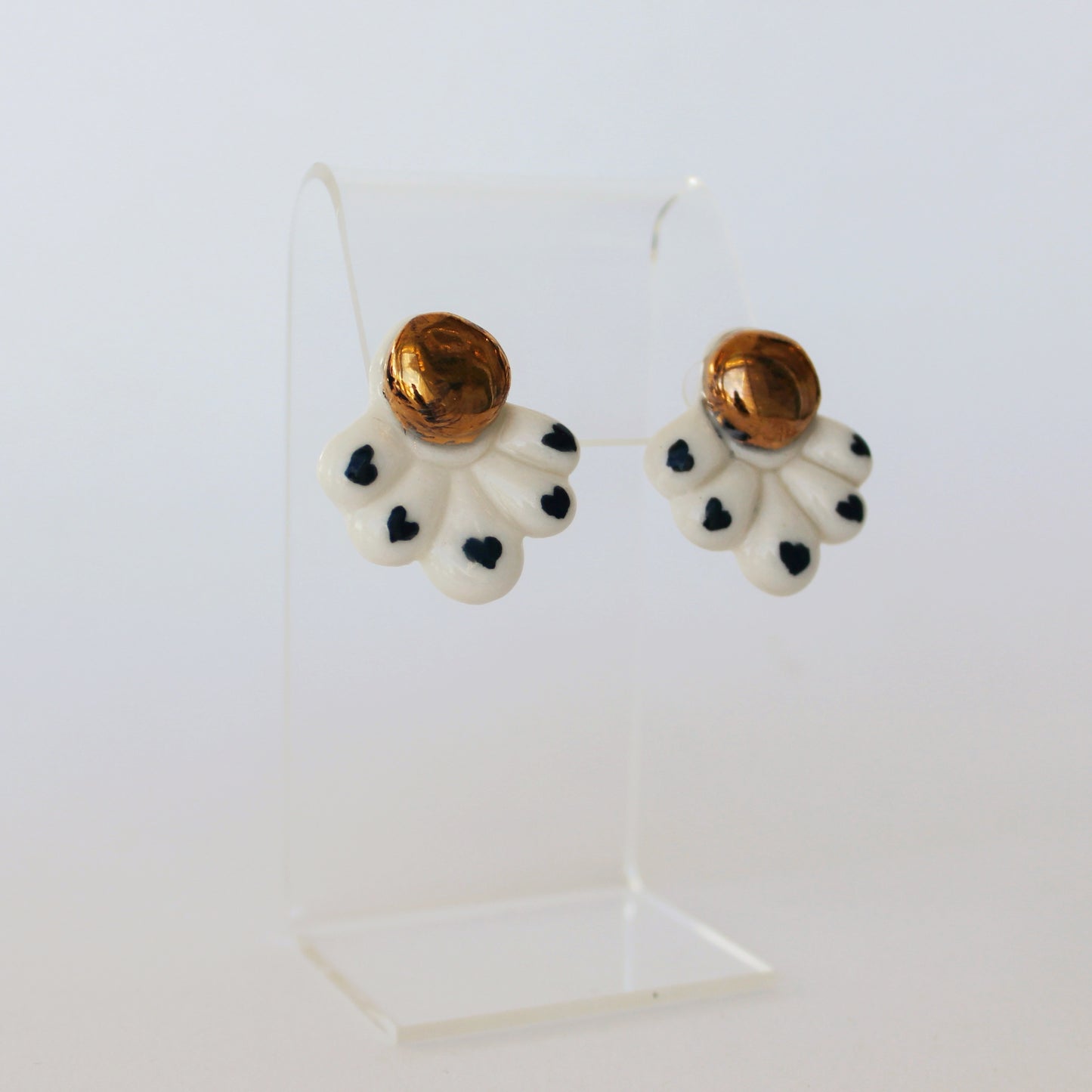 Heart + Clover Stud Earrings