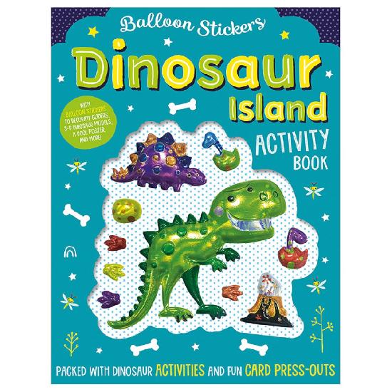Dinosaur Island - Balloon Sticker Activity Book