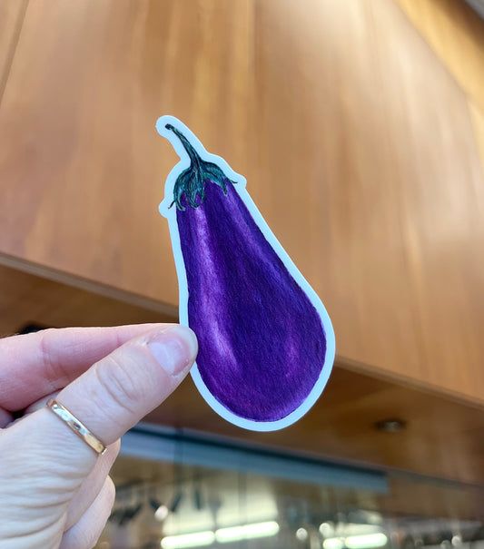 Eggplant Sticker