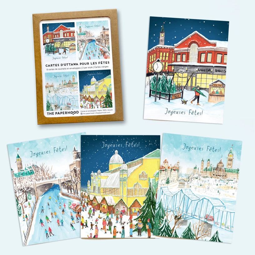 Ottawa Holiday Cards-Assorted Box Of 8 Greeting Cards