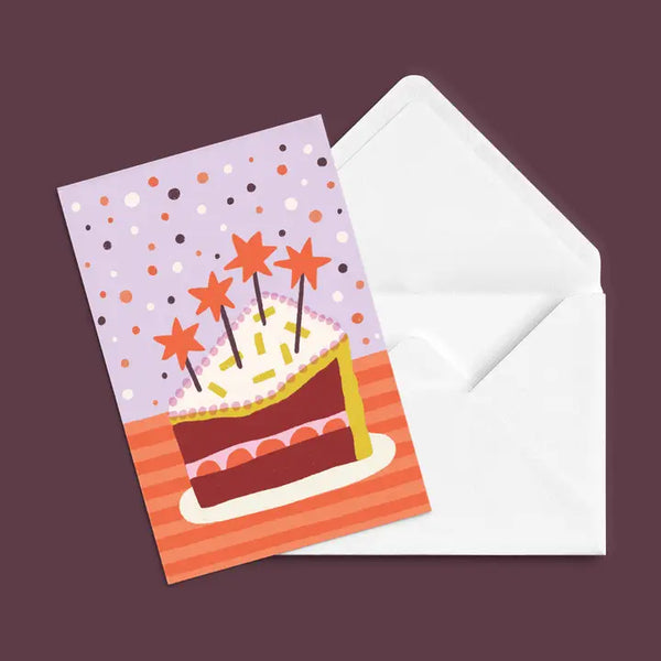 Greeting Card | 'morceau De Gâteau'