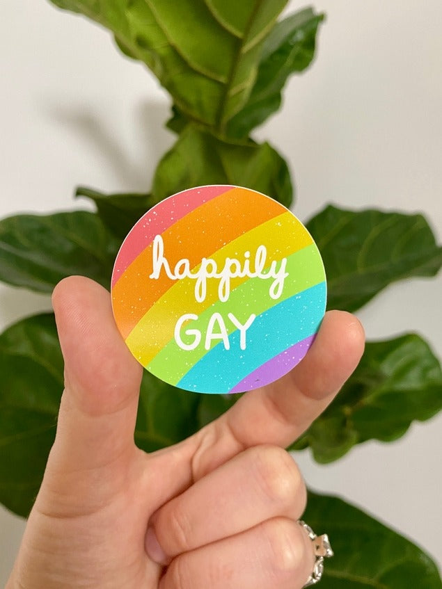 Autocollant Happily GAY