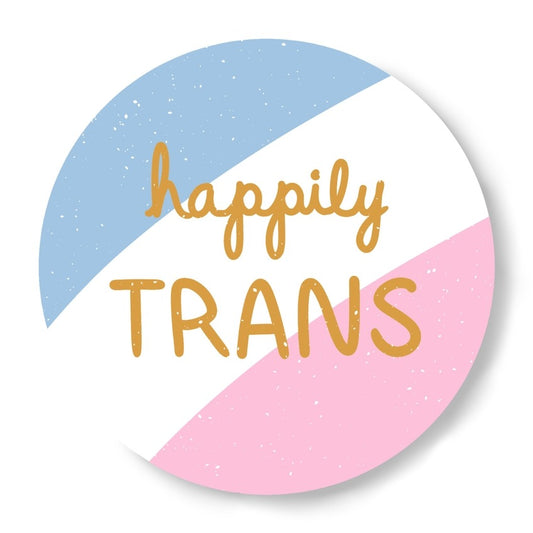 Autocollant Happily TRANS