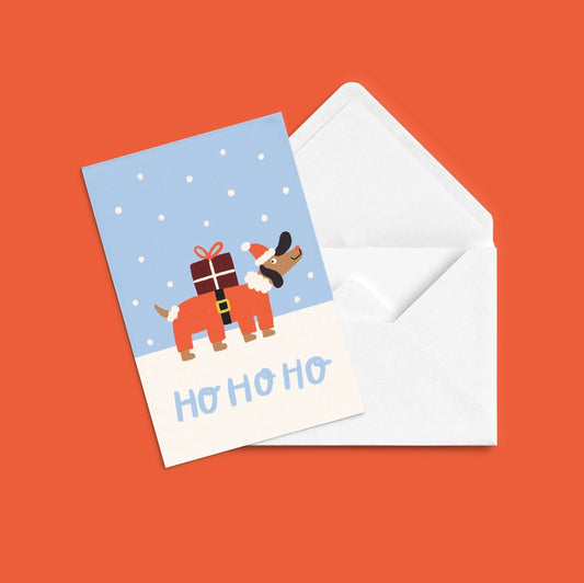 Holiday Greeting Card | 'chien De Noël'