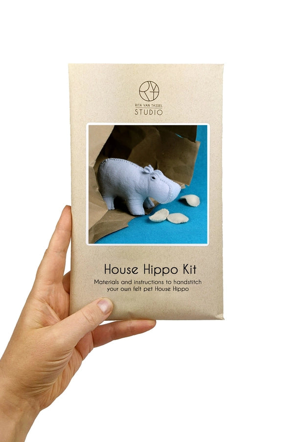 Kit de feutre cousu à la main House Hippo
