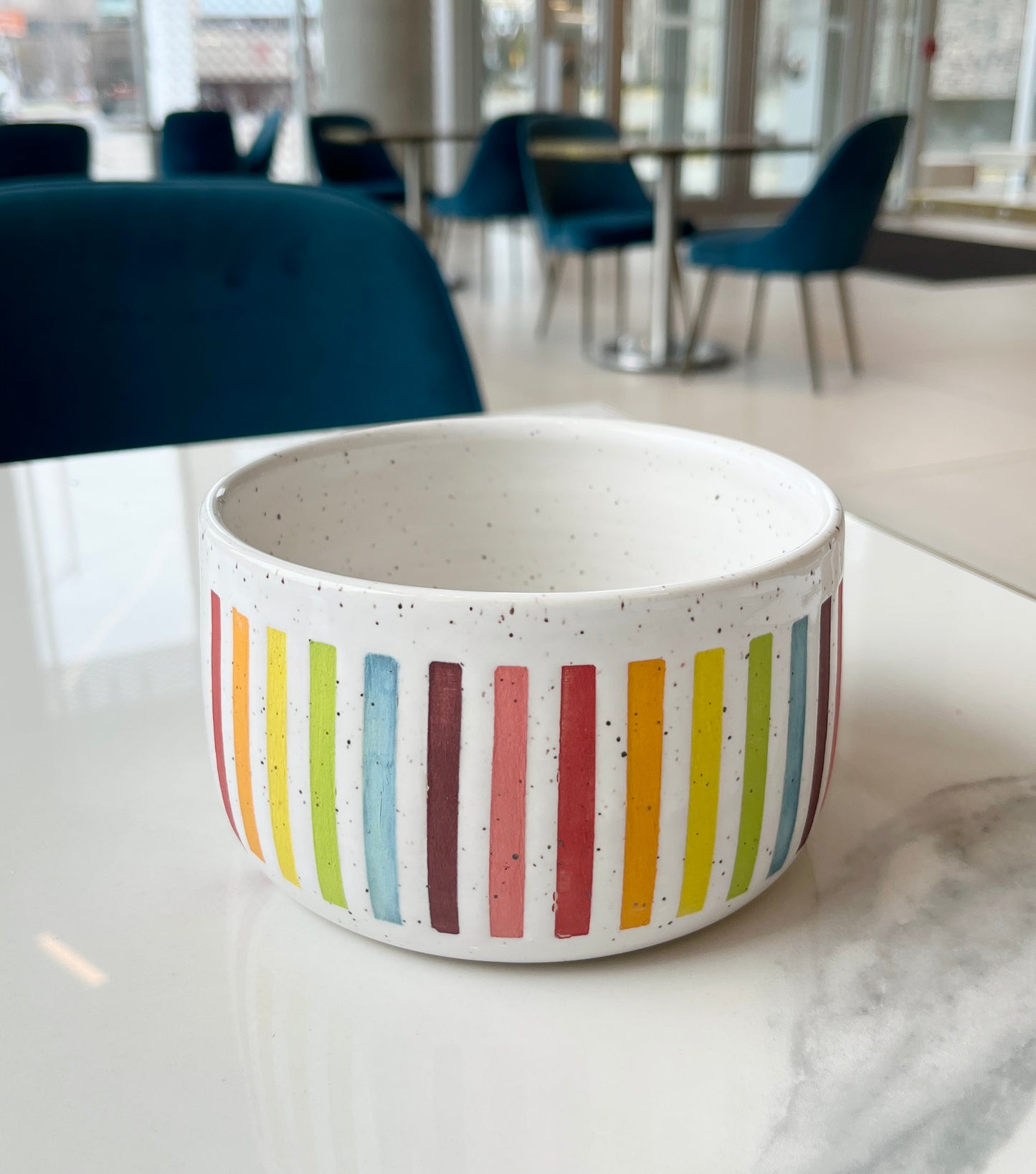 Striped Large Bowl