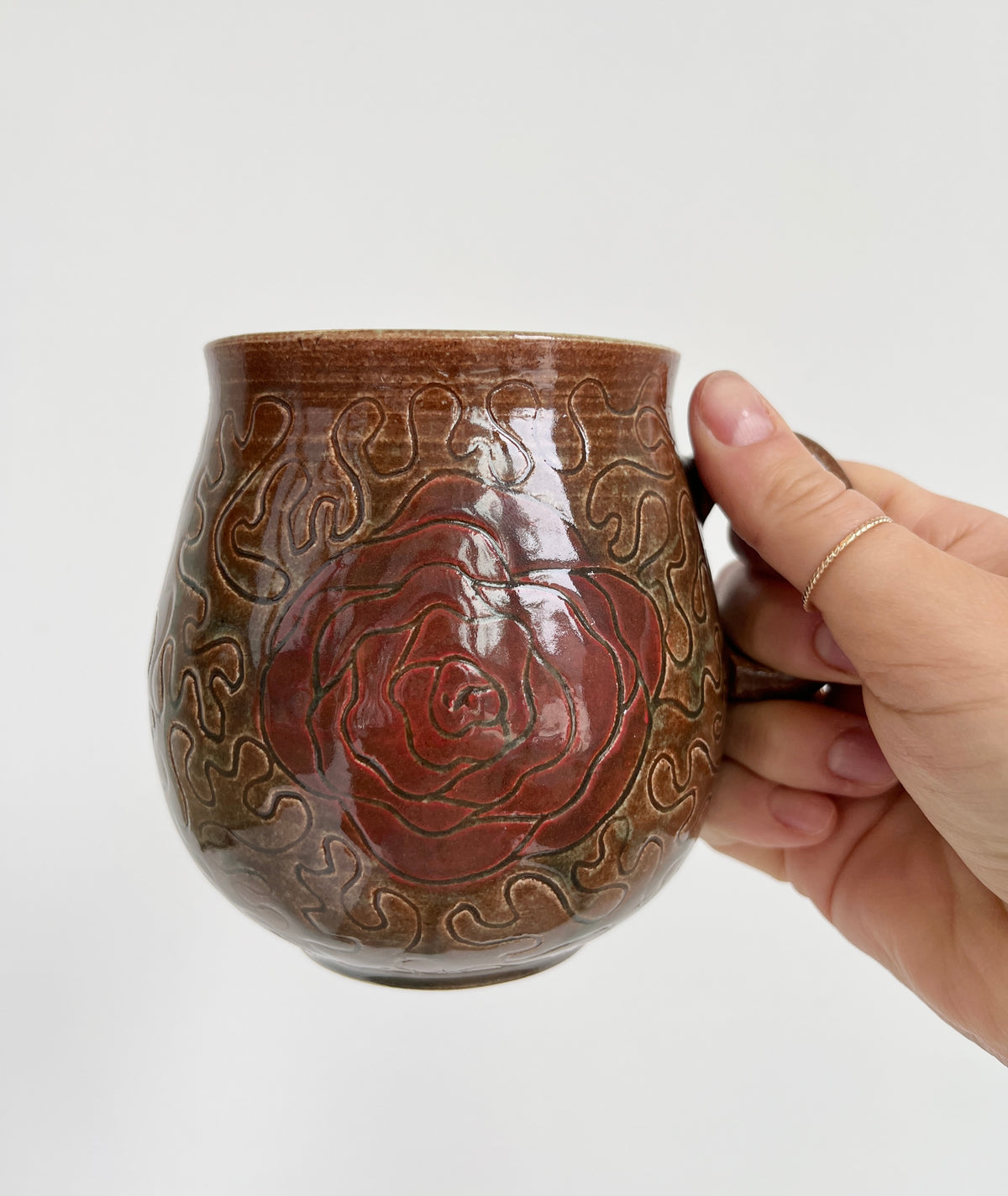 Rosalie Gingras - Squiggle Rose Mug