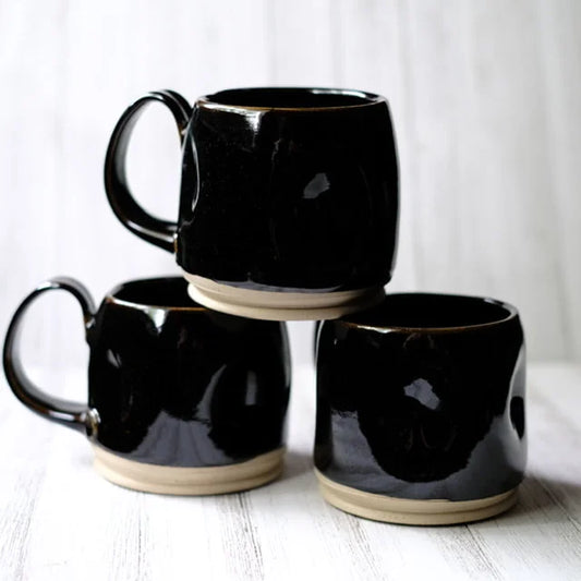 Black Tea Dust Dimpled Mug