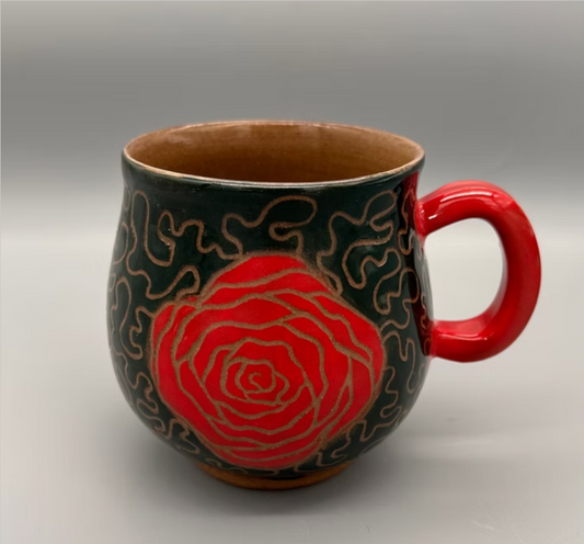 Rosalie Gingras - Squiggle Rose Mug