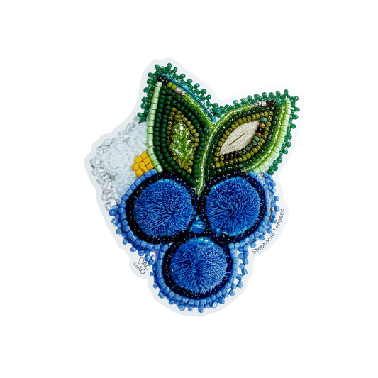 Stephanie Tenasco | Pagwadjiminike “Wild berry picking” - Mìn (myrtille) autocollant