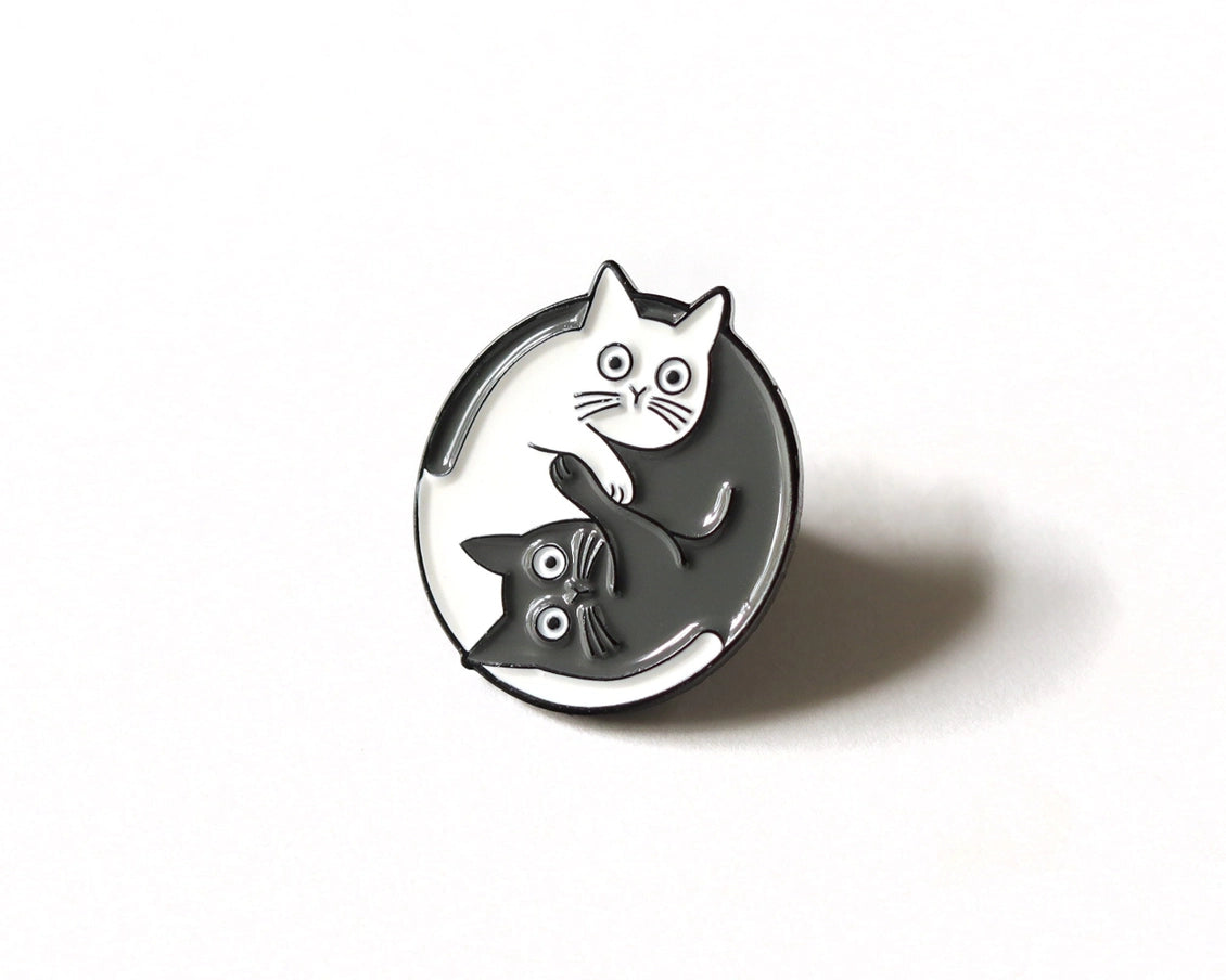 Yin Yang Cats - Enamel Pin