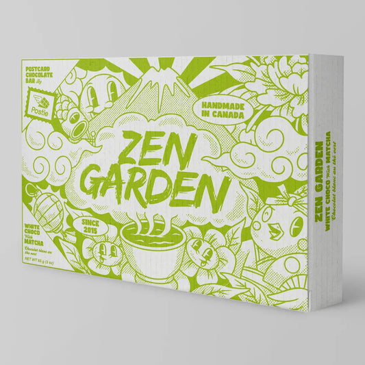 Tablette de chocolat | Carte postale Zen Garden