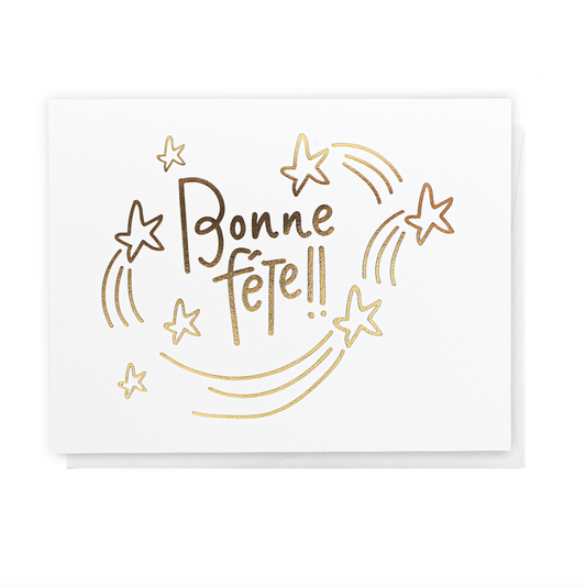 (shooting stars) Bonne Fête Card