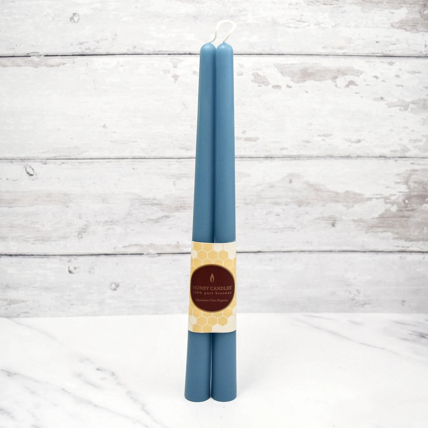 Pair of 12 Inch Beeswax Taper Candles