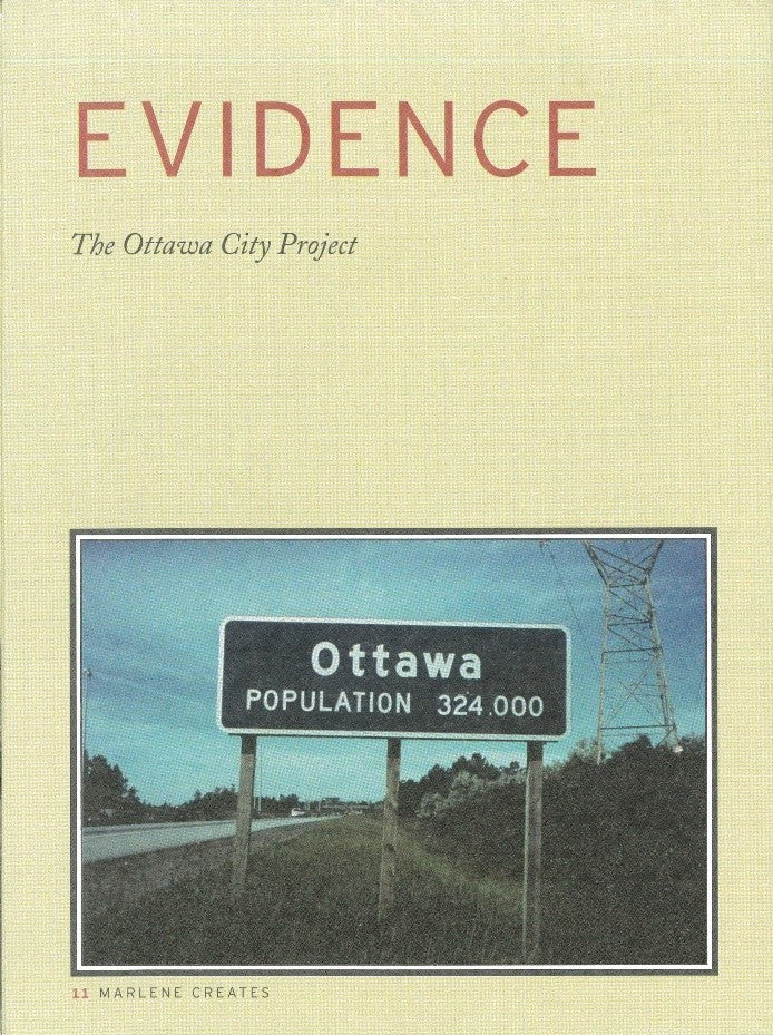 Evidence: The Ottawa City Project / Signes : Le projet ville d’Ottawa