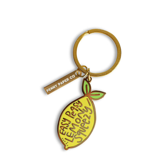 Easy Peasy Lemon Squeezy | Keychain