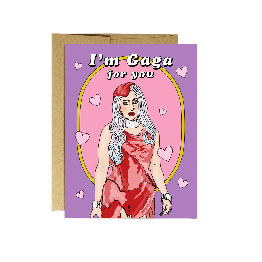 Gaga For You | Valentine's Day Card