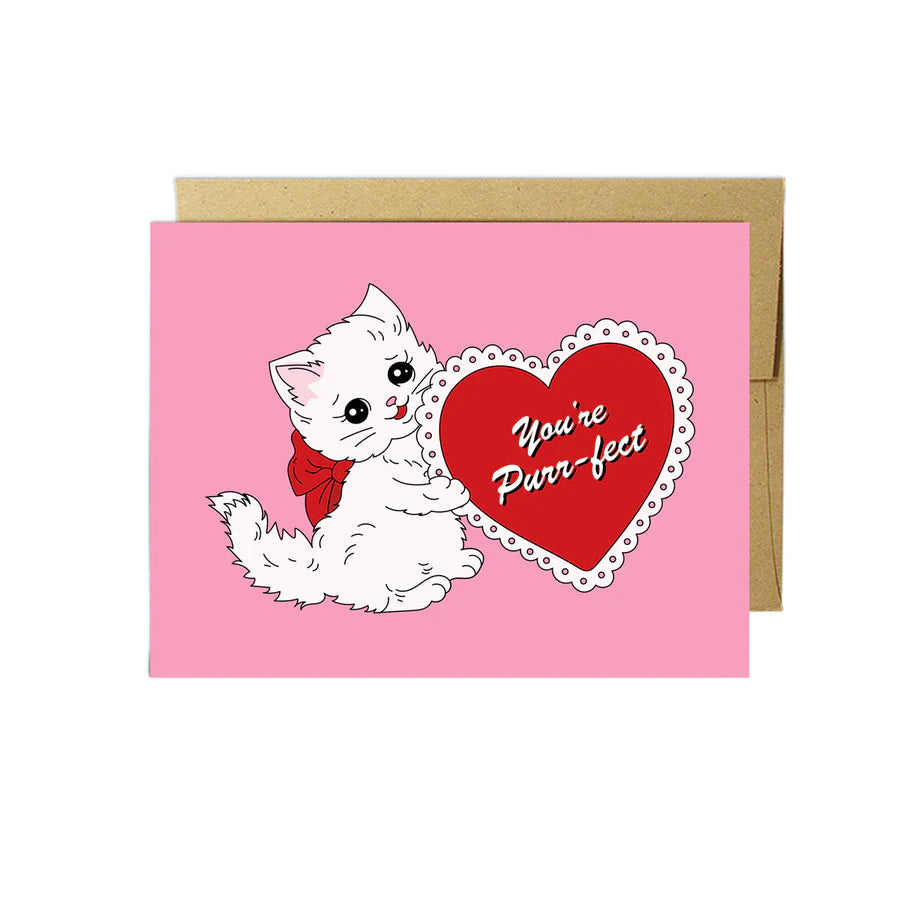 You're Purr-fect | Valentine's Day Card