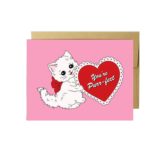 You're Purr-fect | Valentine's Day Card