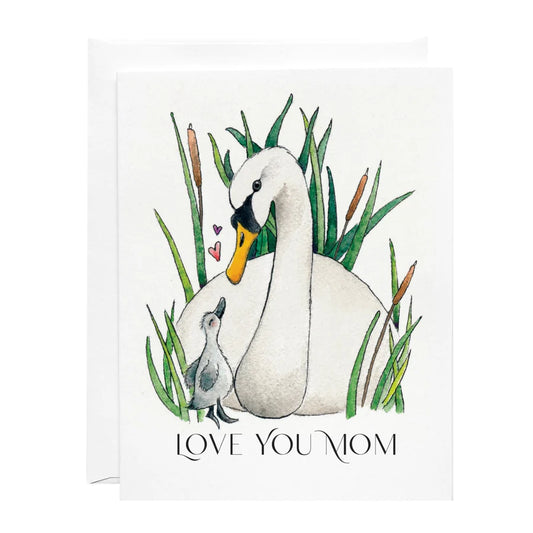 Found & Lost - Love You Mom - Mom and Baby Swan